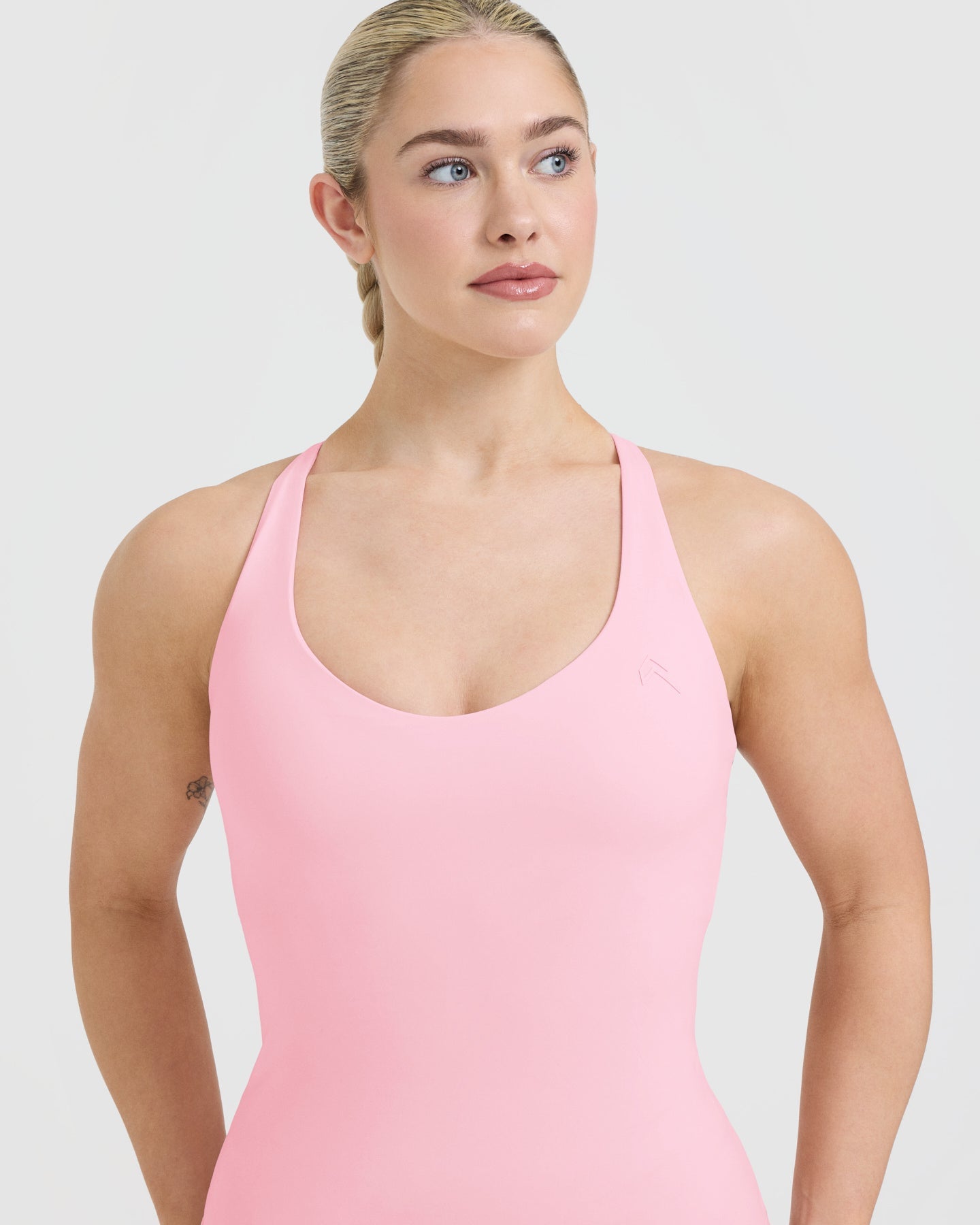 Unified V Neck Cross Back Vest in Petal Pink | Women's Fashion Tops for Casual Wear, Layering & Summer Outfits