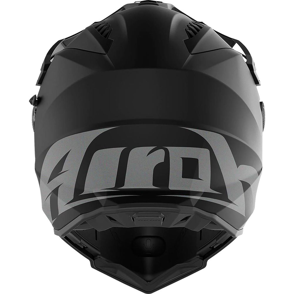 Airoh Commander Adventure Matt Black Motorcycle Helmet - Lightweight, DOT & ECE Certified for Off-Road & Street Riding - Perfect for Adventure Tours & Daily Commutes