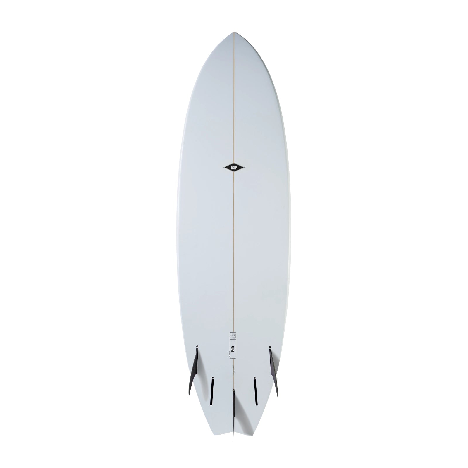 NSP Elements Fish 6'0 Surfboard with White Futures Fins - Perfect for Small Waves & Beach Break Surfing