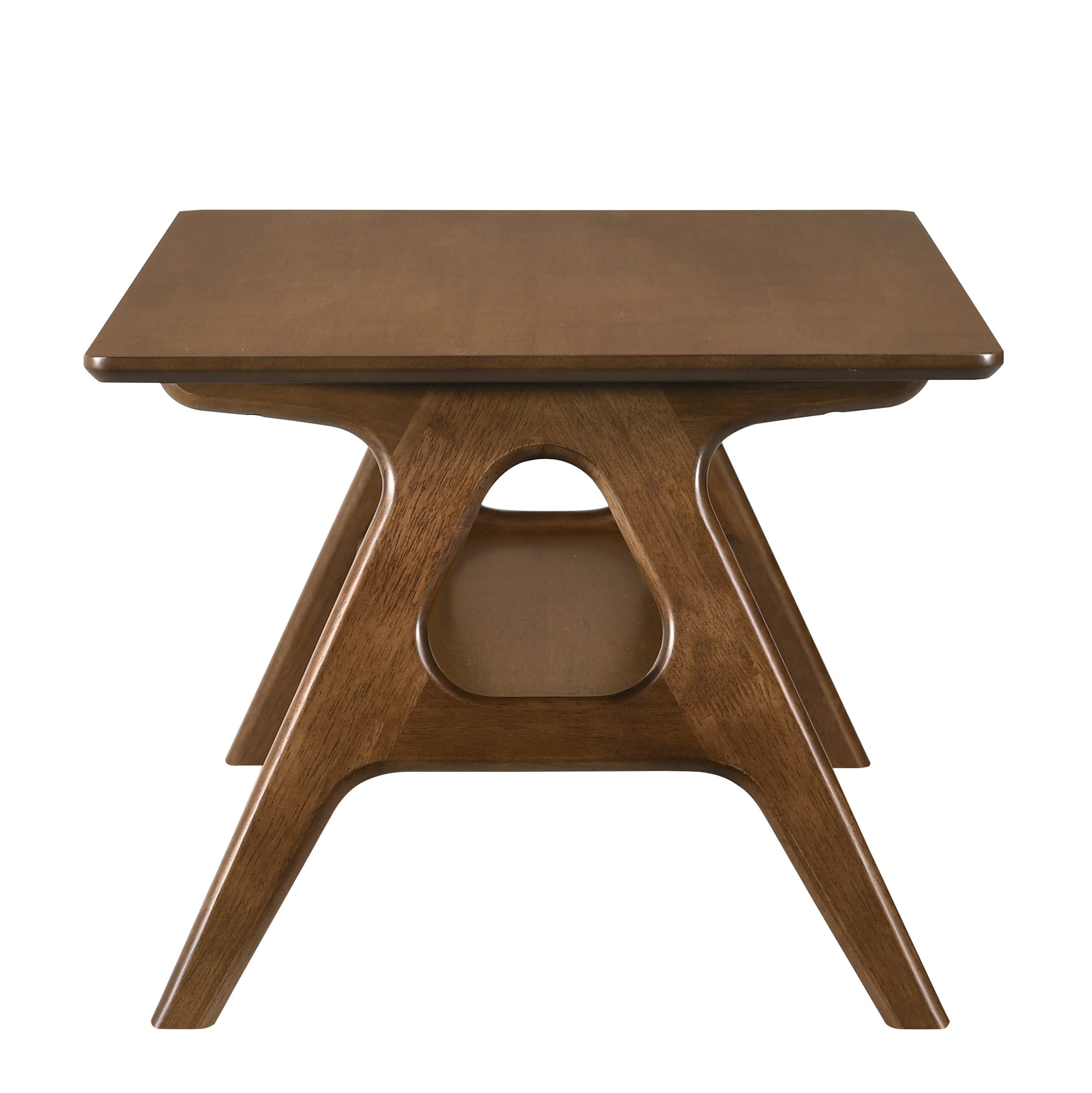 Mid-Century Modern Wood Coffee Table with Shelf - Stylish Living Room Furniture for Home Decor | Perfect for Small Spaces & Entertaining