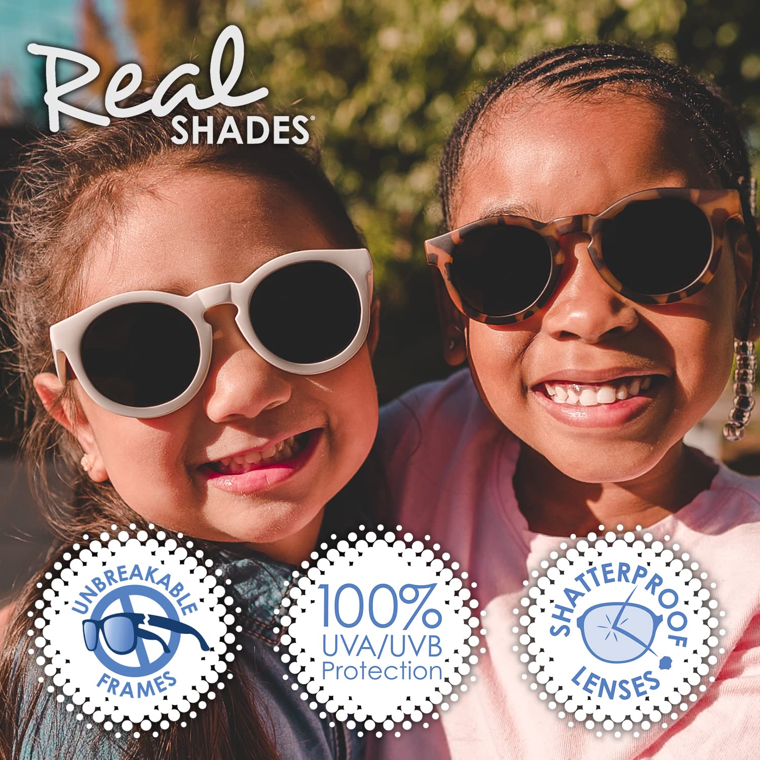 Unbreakable Kids Sunglasses UV 400 Protection - Shatterproof & Flexible Frame Sunglasses for Boys & Girls - Perfect for Beach, Swimming, Outdoor Play & Summer Activities