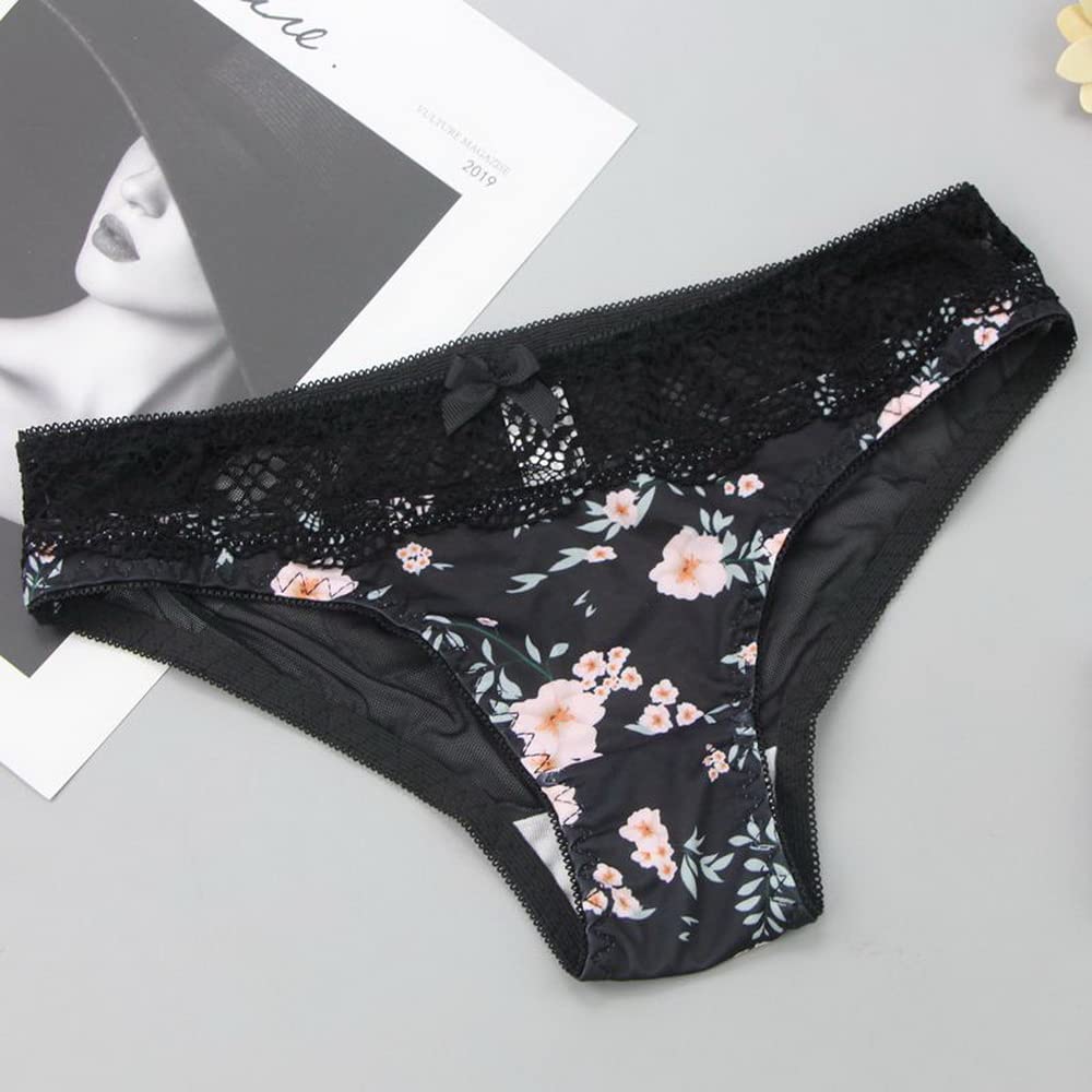 Swbreety Women's Lace Bra and Panty Set - Push Up Floral Print Lingerie with Underwire - Sexy Comfort for Everyday Wear & Special Occasions