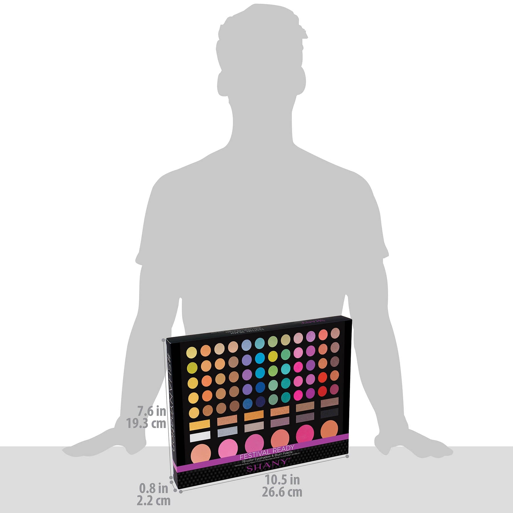 78 Color Eye Shadow & Blush Palette - Highly Pigmented Makeup Kit for Professional & Everyday Use - Perfect for Parties, Weddings, and Special Occasions