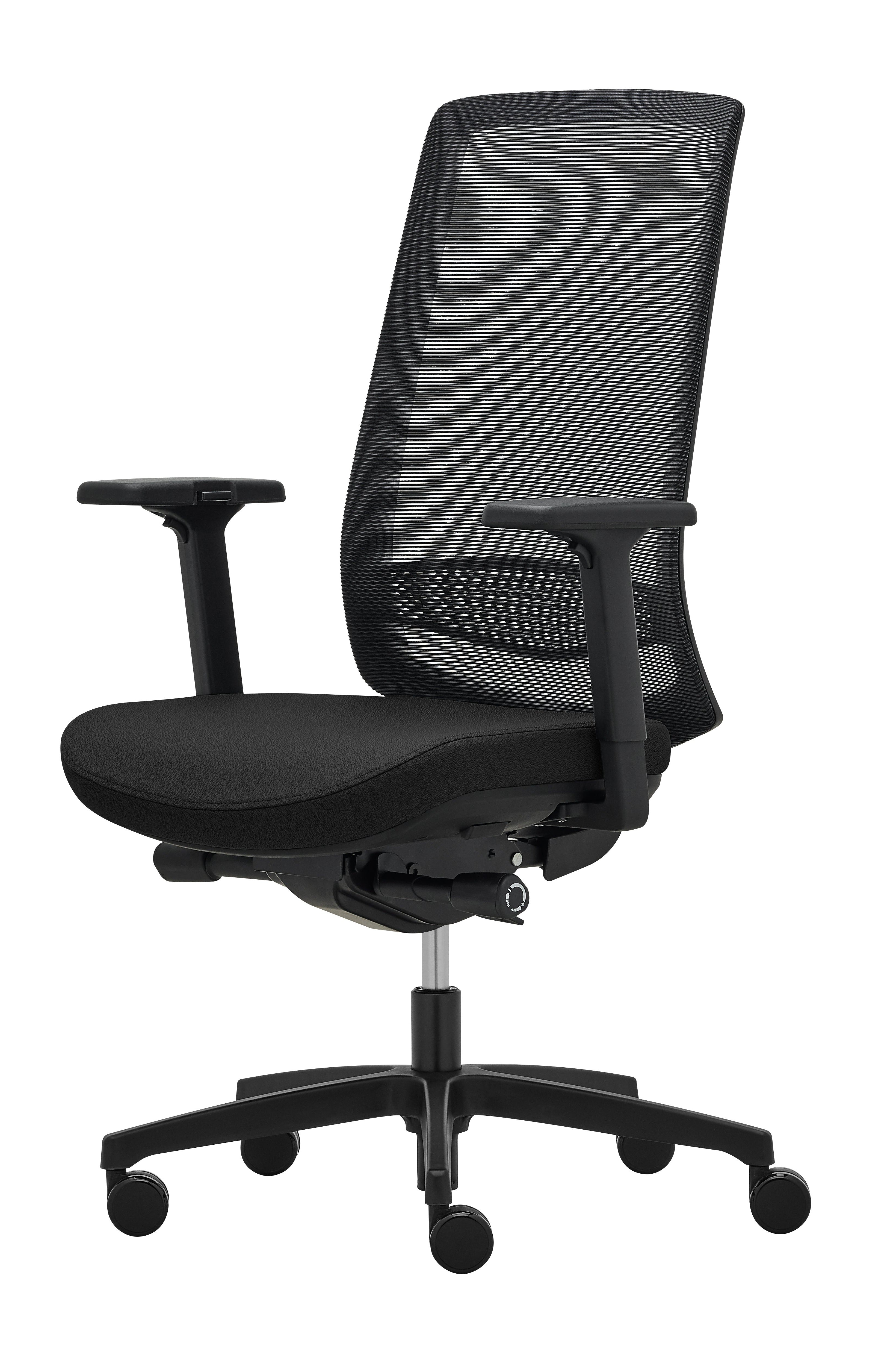 Ergonomic Mesh Office Chair with High Back - Adjustable Lumbar Support, Breathable Mesh, Swivel & Tilt Function - Perfect for Home Office, Gaming & Workspace Comfort