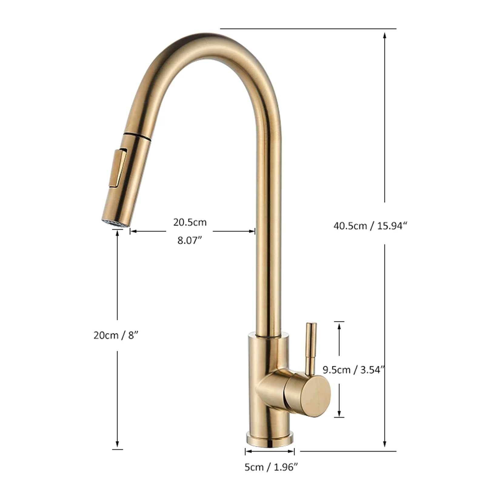 Touch Kitchen Faucet with Pull Down Sprayer - 304 Stainless Steel Sensor Tap for Modern Kitchens