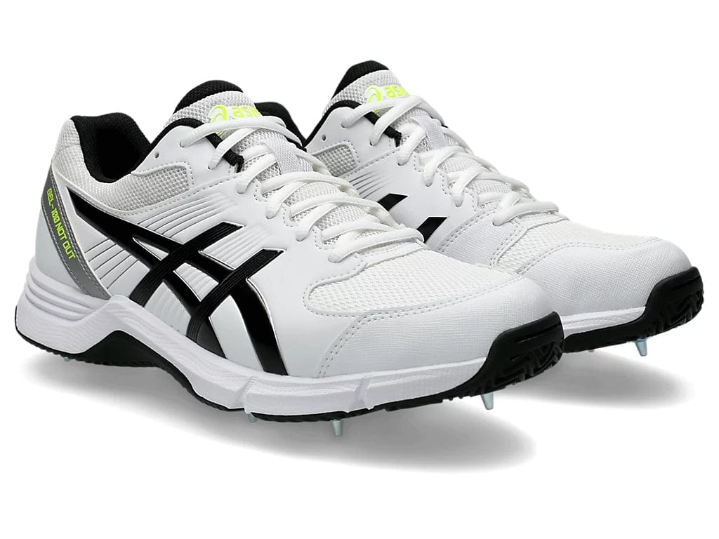 ASICS Gel 100 Not Out Men's Cricket Shoes - Lightweight Spiked Cleats for Professional Cricket Matches & Training | Perfect for Fast Bowling, Batting & Fielding on Grass Pitches