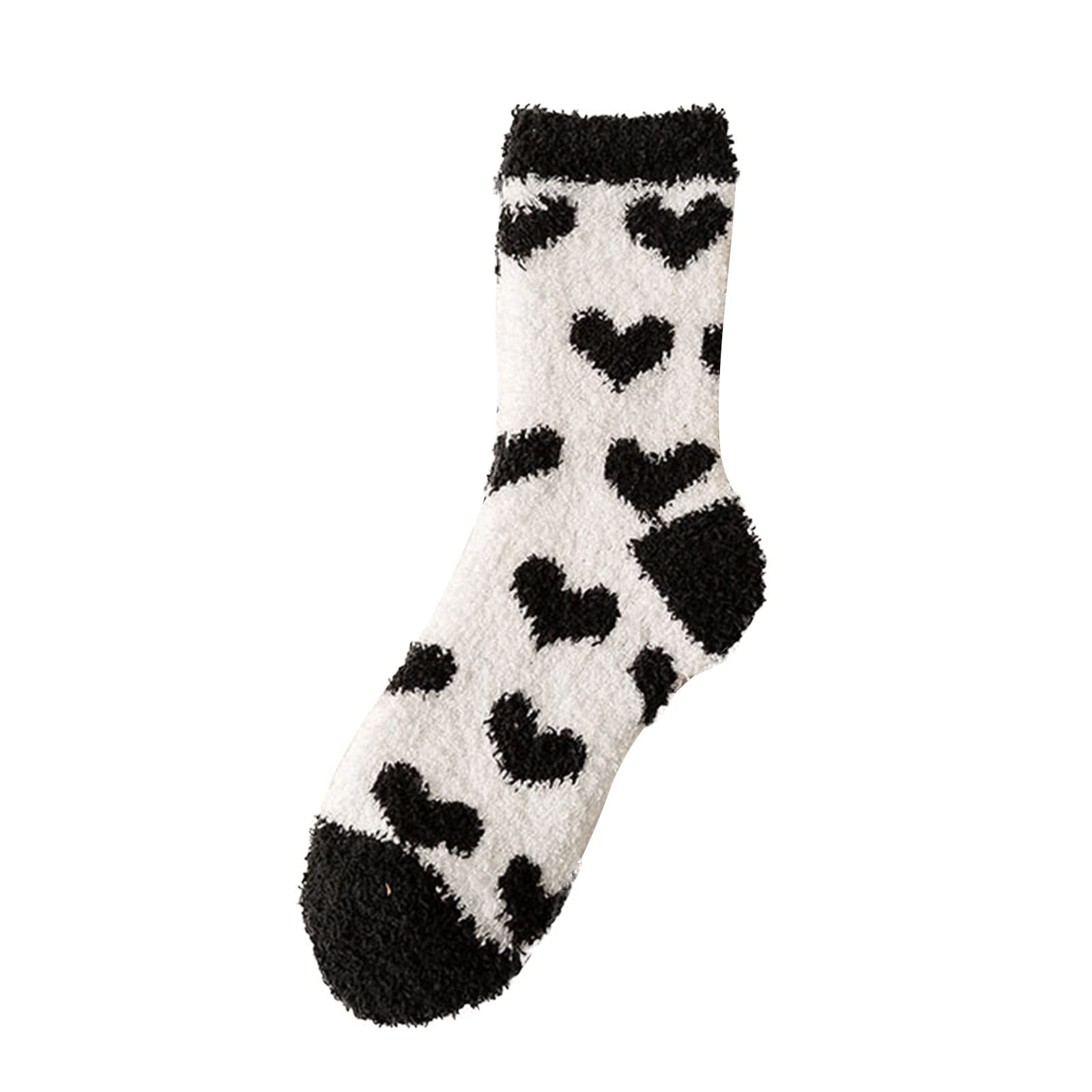 1 Pair Women's Casual Animal Print Cotton Socks - Cute, Soft & Warm Winter Tube Socks for Women - Perfect for Daily Wear, Home, Office & Outdoor Activities
