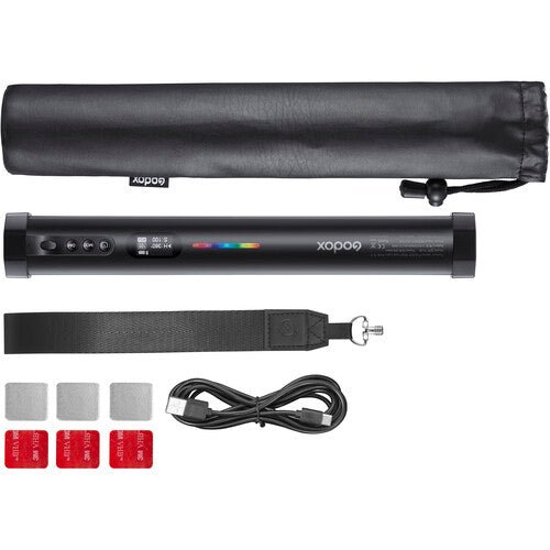 Godox TL30 1ft RGB LED Tube Light - Dimmable, 360° Color Adjustable for Photography, Videography & Studio Lighting
