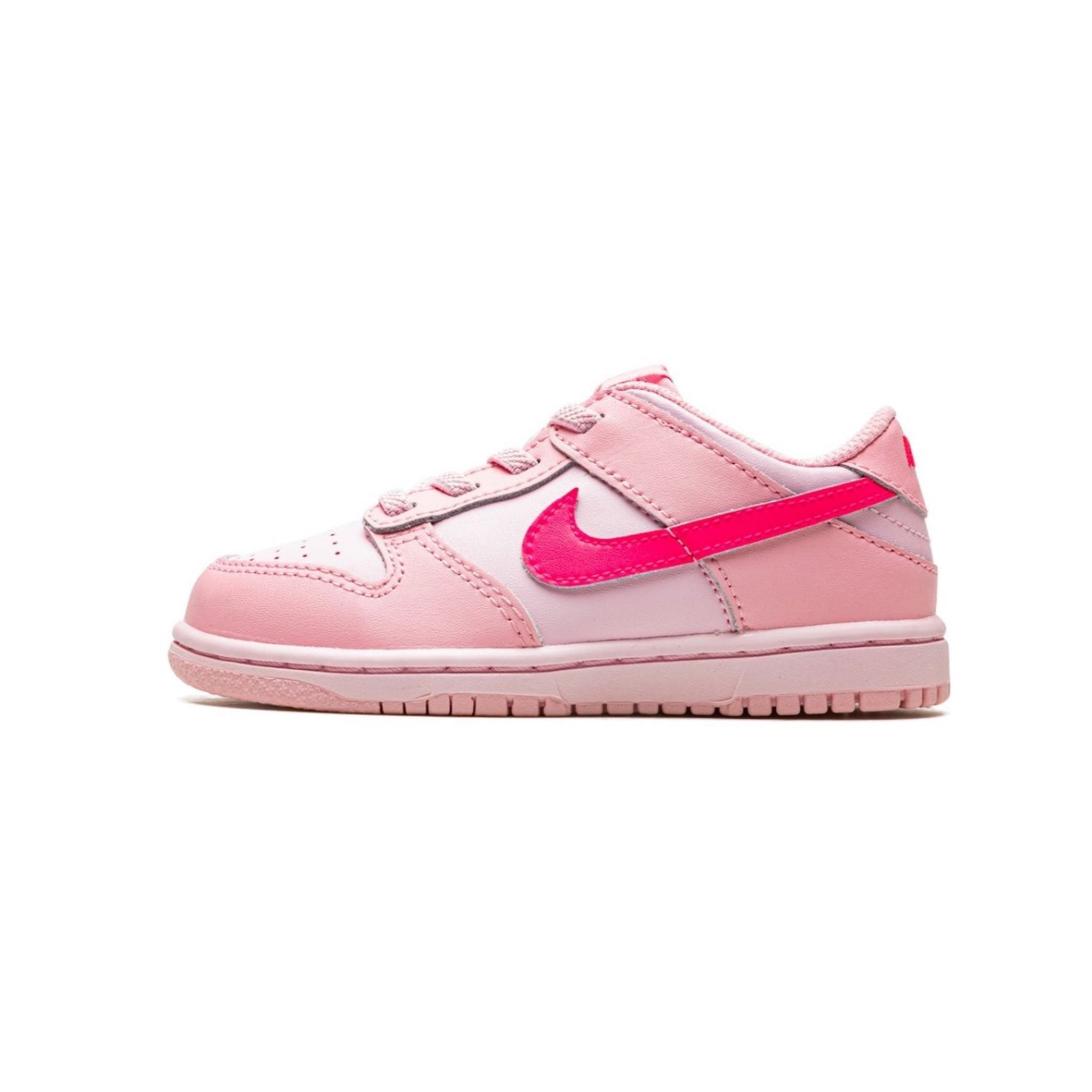 Nike Dunk Low (TD) Triple Pink - Kids' Sneakers for Casual Wear, School & Play | Stylish & Comfortable Pink Shoes