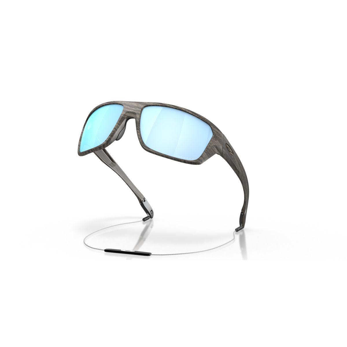 Oakley Split Shot Woodgrain Prizm Deep Water Polarized Sunglasses 0OO9416 941616 - Stylish UV Protection for Outdoor Sports & Beach Activities