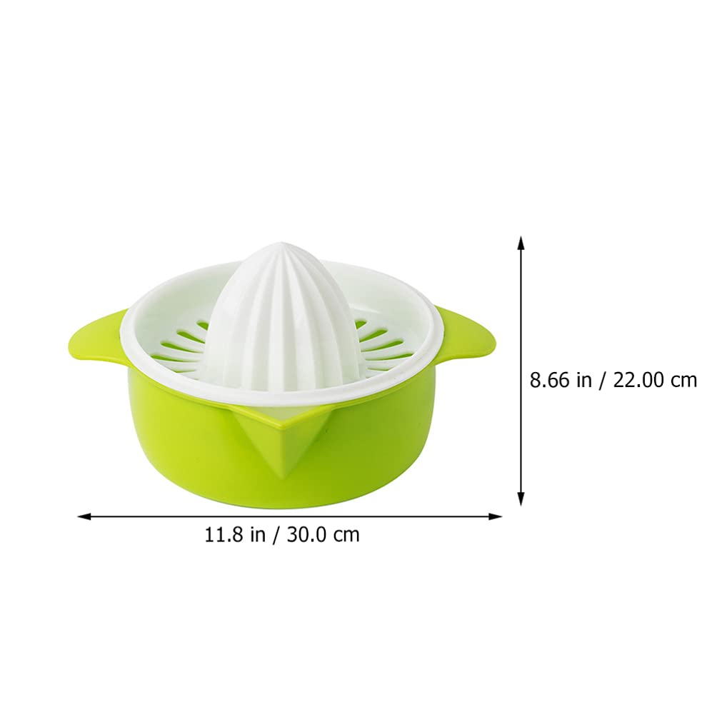 DOITOOL 2-Pack Manual Citrus Juicer - Handheld Lemon Lime Orange Squeezer with Drip-Free Cup, Garlic Press & Grater - BPA-Free Plastic for Fresh Juice, Cocktails, Cooking & Baking