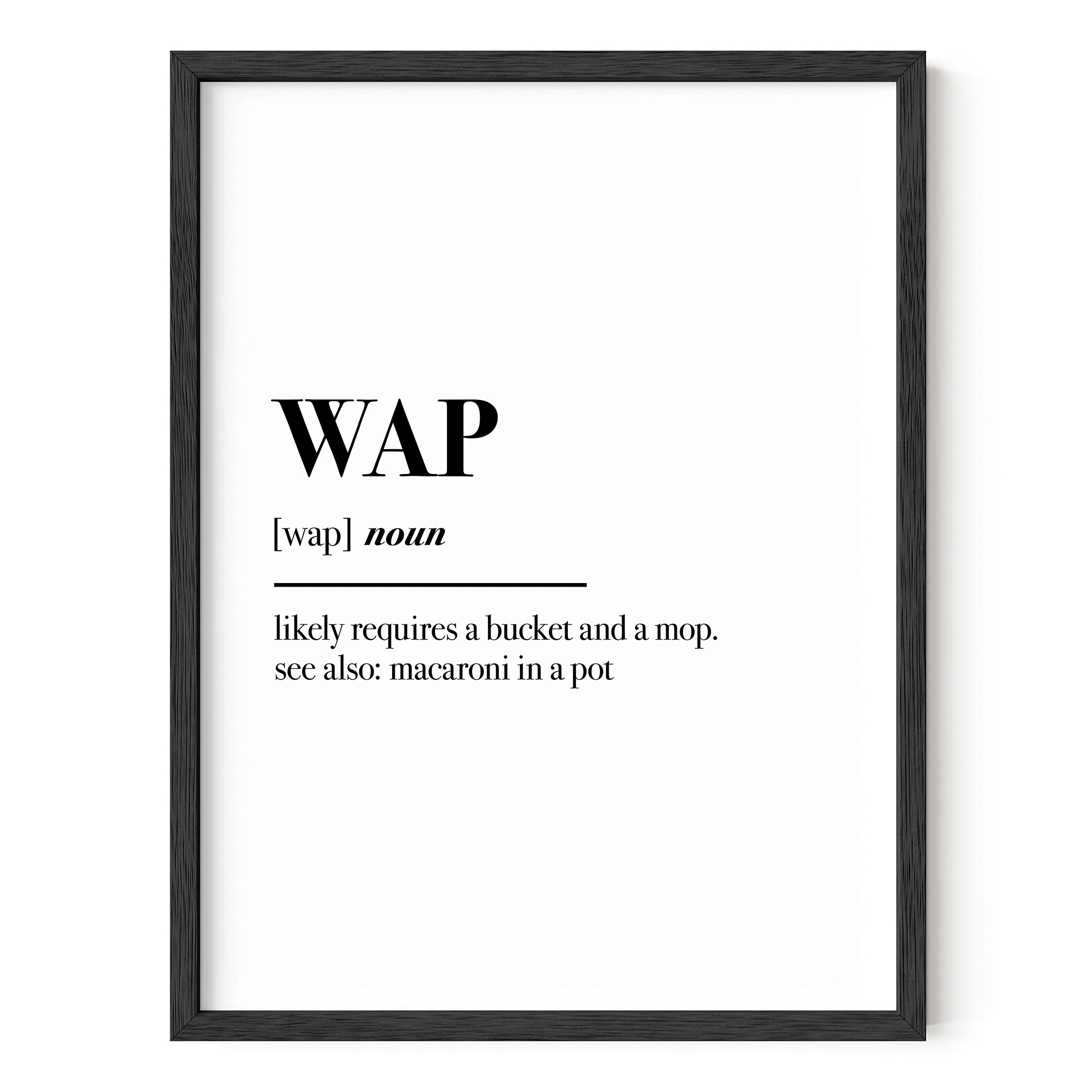HAUS AND HUES Baddie Black and White Poster - Trendy Aesthetic Wall Art for Teen Girls Room Decor | Alternative Bedroom Decor | 12x16 Inch with Black Frame | Perfect for Dorm Rooms, Bedrooms & TikTok Backgrounds