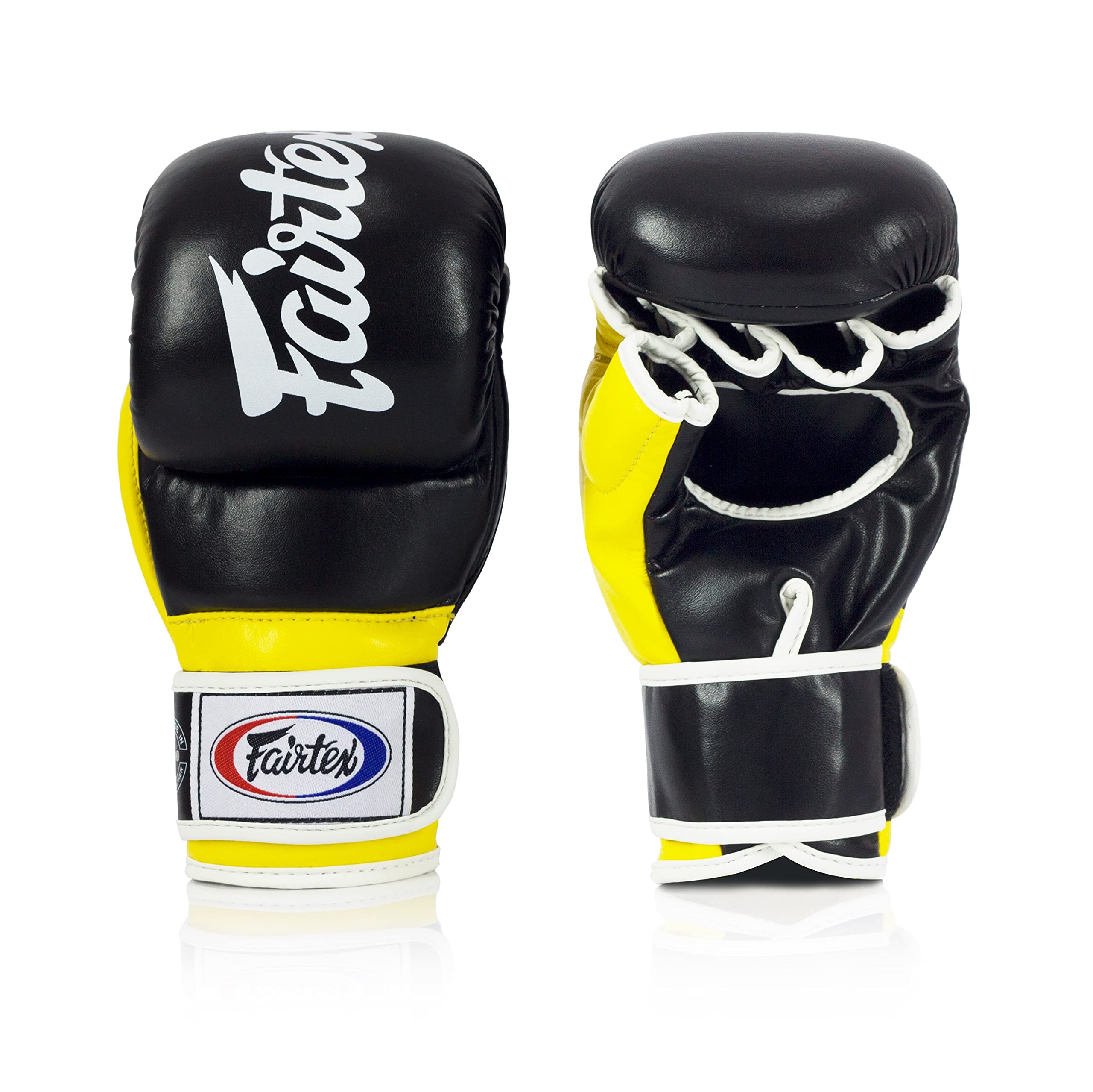 Fairtex FGV18 Muay Thai Boxing Gloves for Men, Women & Kids - Premium Leather MMA Training Gloves for Kickboxing, Martial Arts & Fitness - Lightweight Shock Absorbent Punching Bag Gloves for Home Gym & Professional Training