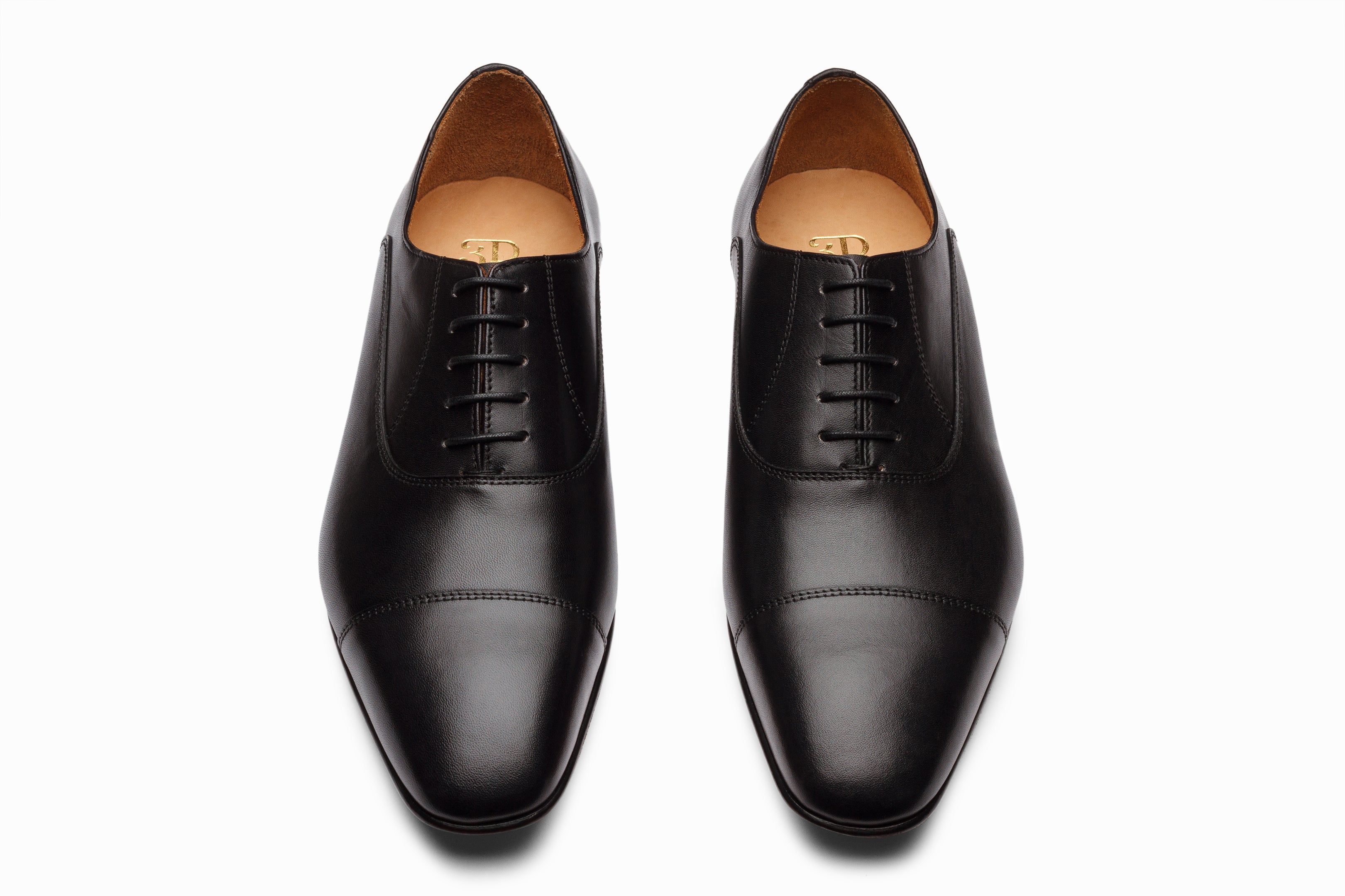Black Captoe Oxford Dress Shoes for Men - Classic Formal & Business Attire | Perfect for Weddings, Office & Special Occasions