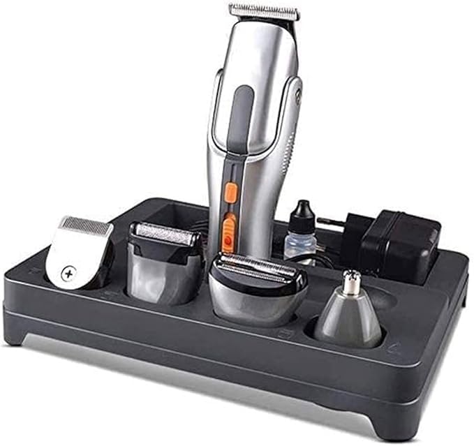 5 in 1 Professional Men's Grooming Kit - Rechargeable Beard Trimmer, Hair Clippers, Mustache & Body Trimmer with Waterproof Design - Perfect Gift for Father, Husband, Boyfriend - Home & Travel Use