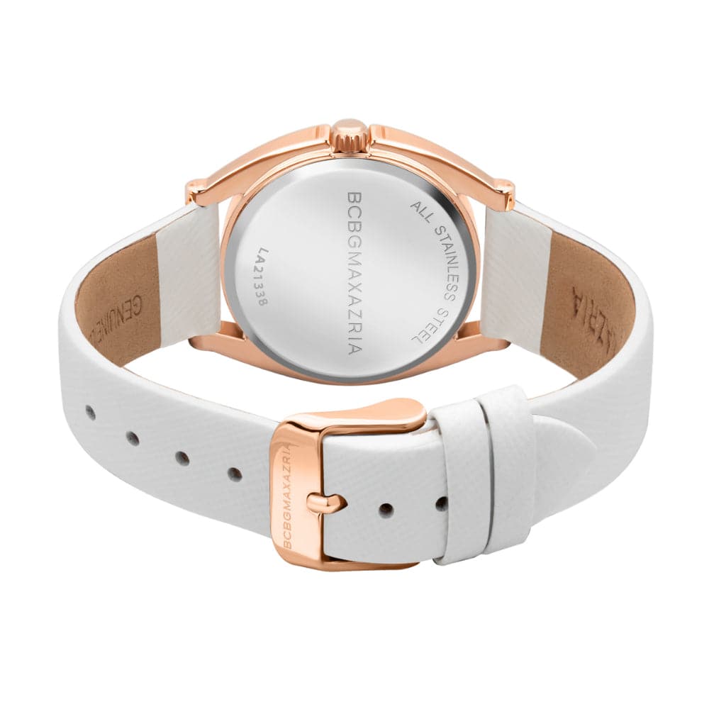 BCBGMAXAZRIA BAWLA2133802 Genuine Leather Women's Watch - Elegant Fashion Timepiece for Office, Party & Everyday Wear