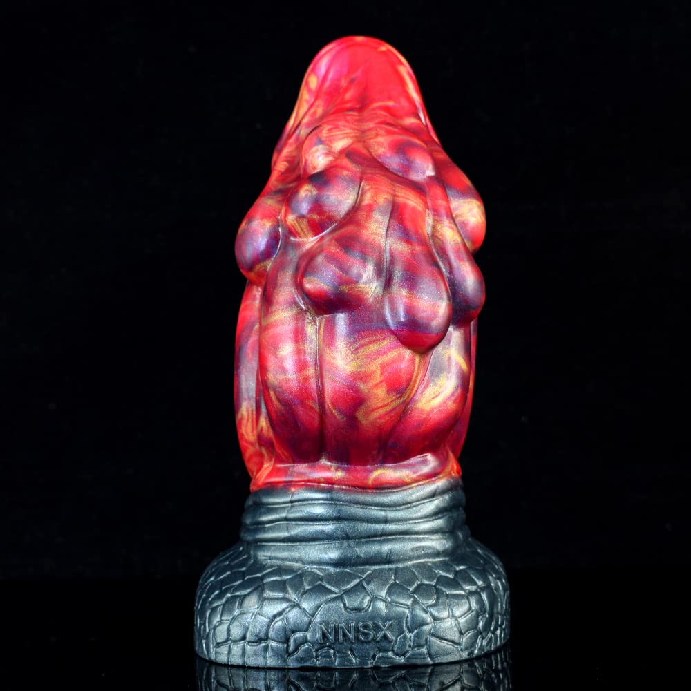 Premium Liquid Silicone Alien/Fido Dildo with Strong Suction Cup - Realistic Adult Sex Toy for Solo Play & Couples Fantasy - Waterproof, Body-Safe & Easy Clean - Perfect for BDSM, Roleplay & Sensory Exploration