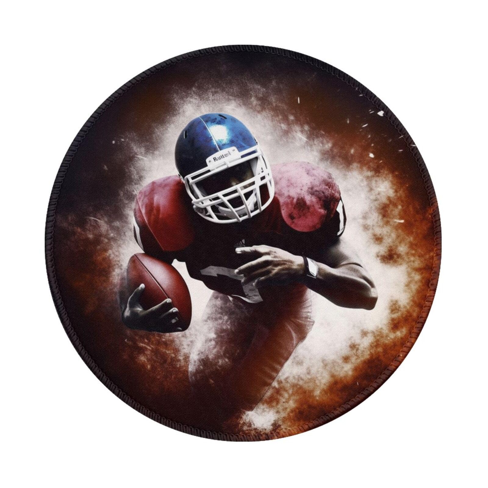 Non-Slip Waterproof Gaming Mouse Pad with American Football Print - Large Rubber Base Desk Mat for PC, Laptop & Office Use - Perfect for Gamers, Sports Fans & Home/Work Computer Setup