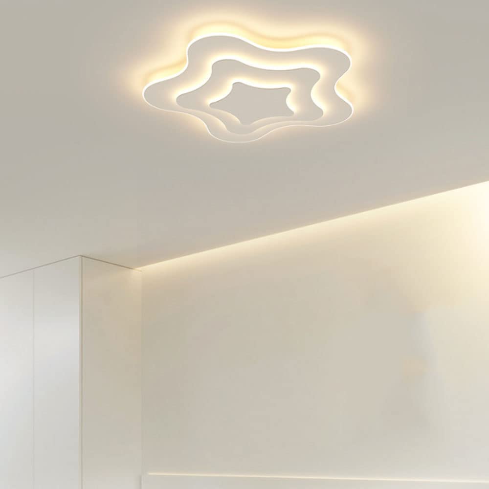 Energy-Saving Remote Control LED Ceiling Light - Dimmable & Color Changing Flat Panel Light for Living Room & Bedroom | Modern Home & Office Lighting Fixture