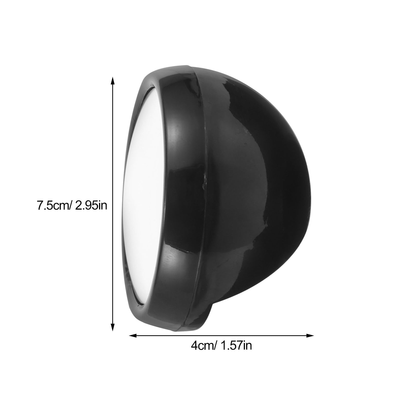Computer Rearview Mirror - 2.95 Inch Round Convex Stick-On Monitor Mirror for Office Cubicles & Workstations | Perfect for Multi-Screen Setups & Workspace Visibility