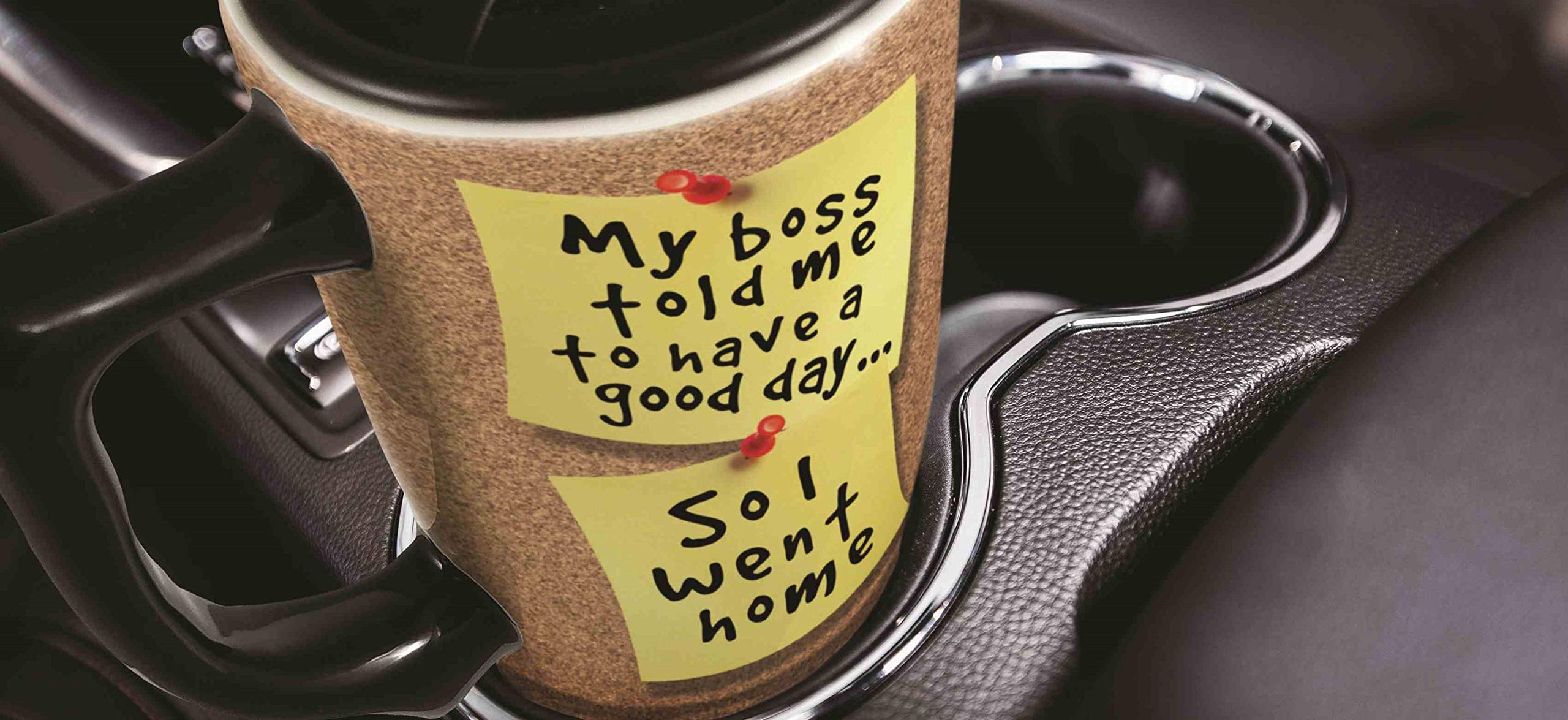 Happy Birthday Ceramic Travel Mug - Insulated Coffee Cup with Lid - Perfect Gift for Birthday, Office, Travel & Commute