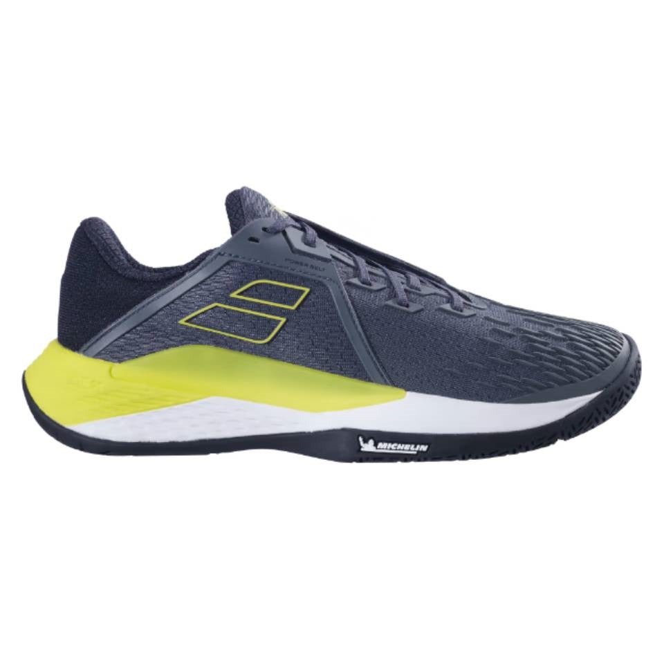 Babolat Propulse Fury 3 AC Men's Tennis Shoes - Lightweight Performance Court Shoes for Men (Grey/Aero) | Perfect for Hard Court & Clay Court Tennis Matches