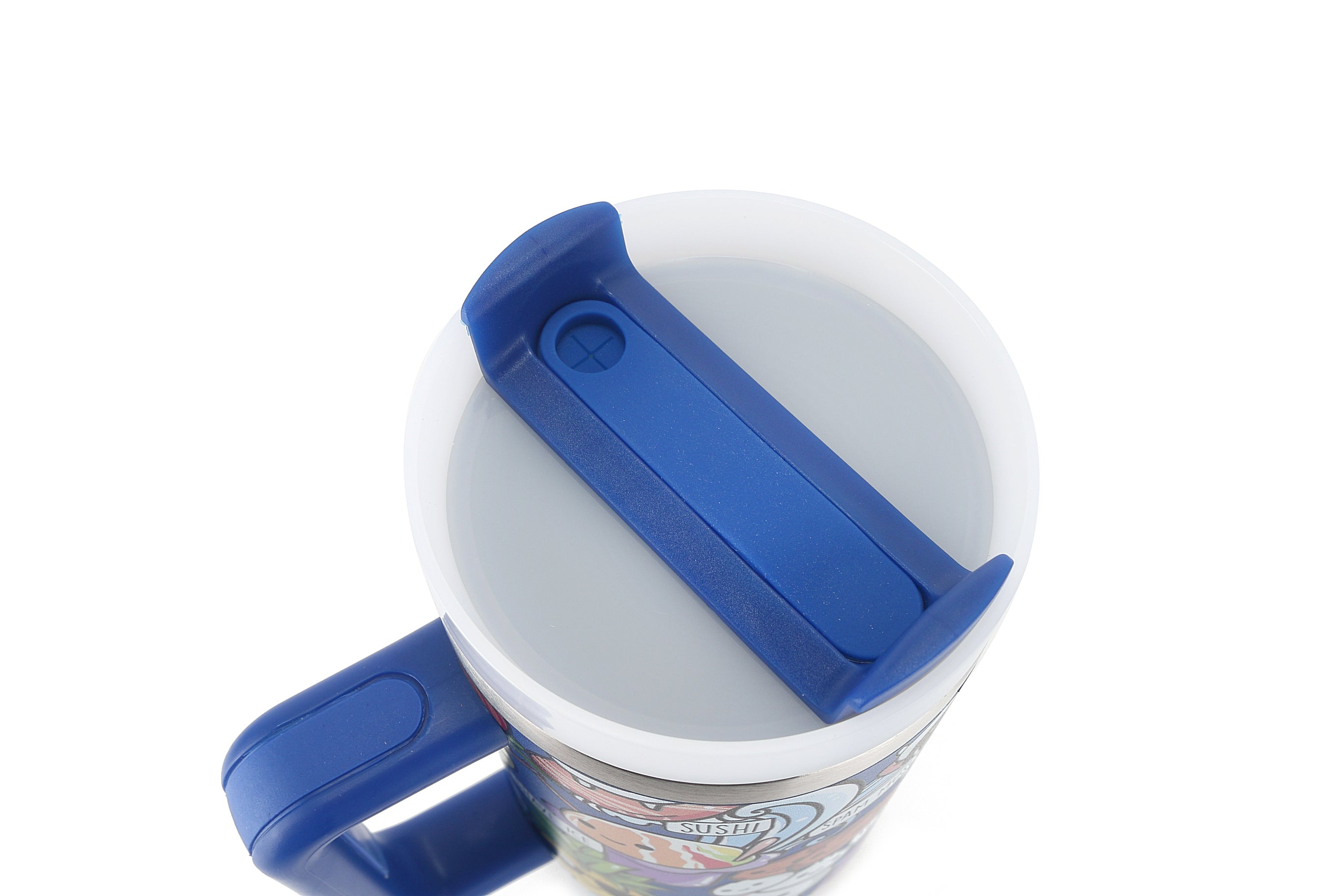 40oz Insulated Stainless Steel Tumbler with Lid & Straw - Leakproof Vacuum Cup for Hot & Cold Drinks - Craving Hawaii Blue - Perfect for Travel, Gym, Office & Outdoor Activities