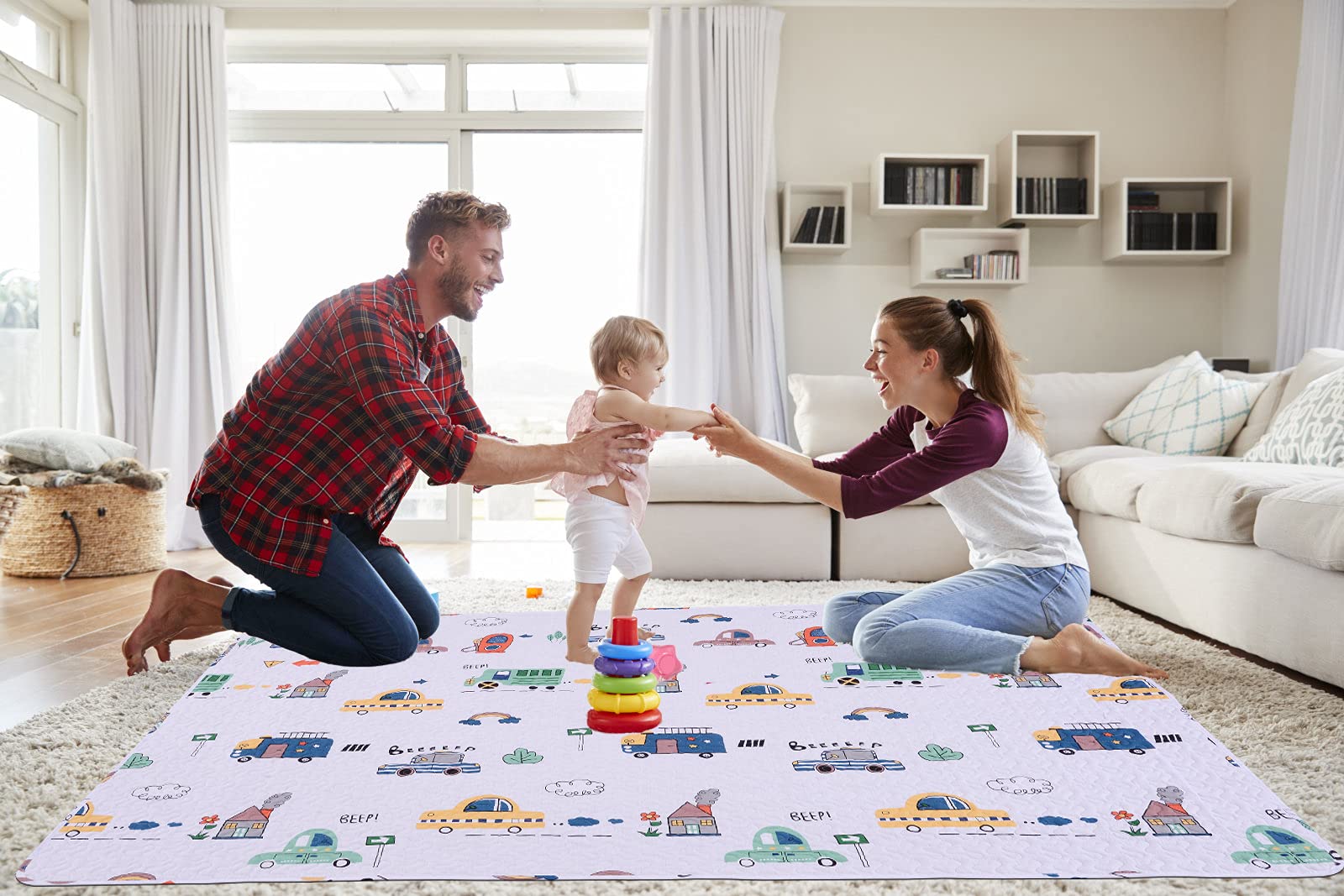 **Washable & Foldable Baby Play Mat 63x43