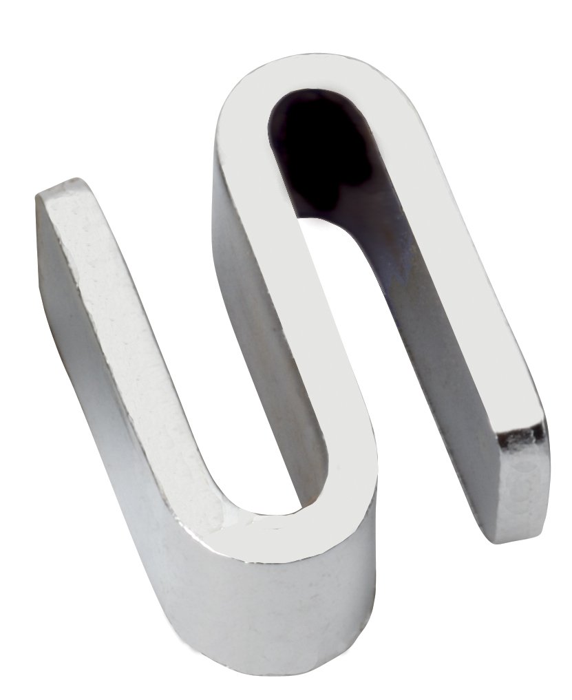 8 Pack Heavy Duty Chrome S-Hooks - 10LB Capacity for Hanging Plants, Towels, Keys & More - Perfect for Home, Kitchen, Bathroom & Garage Organization