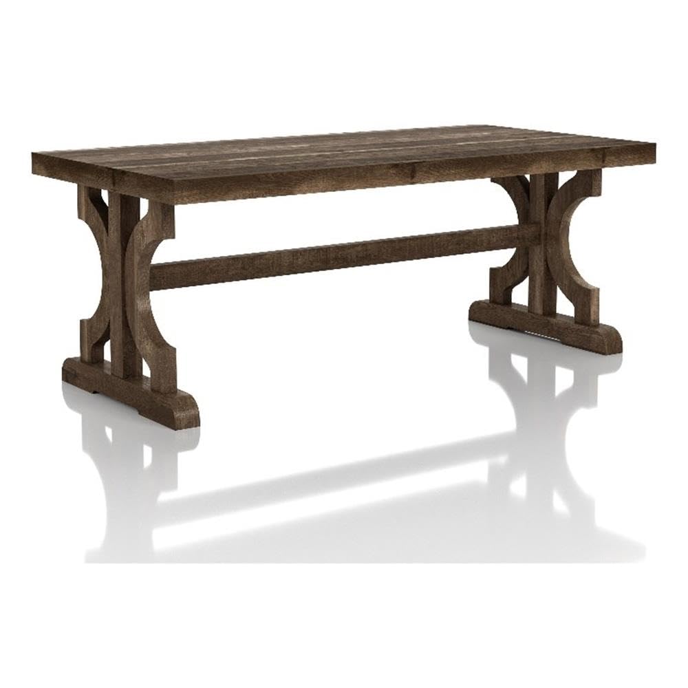 Reclaimed Oak Birch Farmhouse Wood Coffee Table - Rustic Living Room Furniture for Farmhouse, Cottage & Modern Home Decor