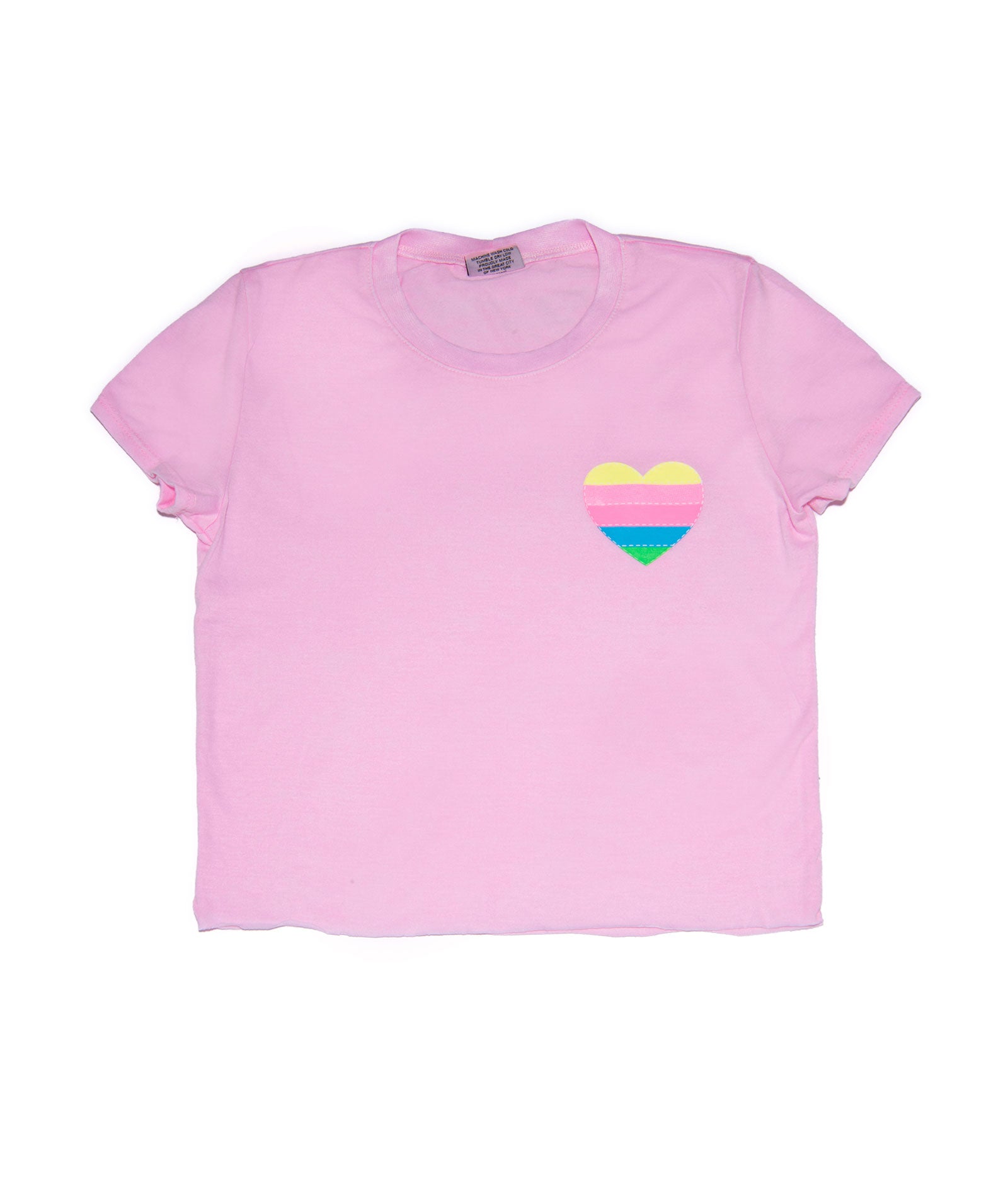 Firehouse Girls Georgia Striped Heart Tee in Ice Pink - Cute Casual T-Shirt for Girls | Perfect for School, Playdates & Everyday Wear