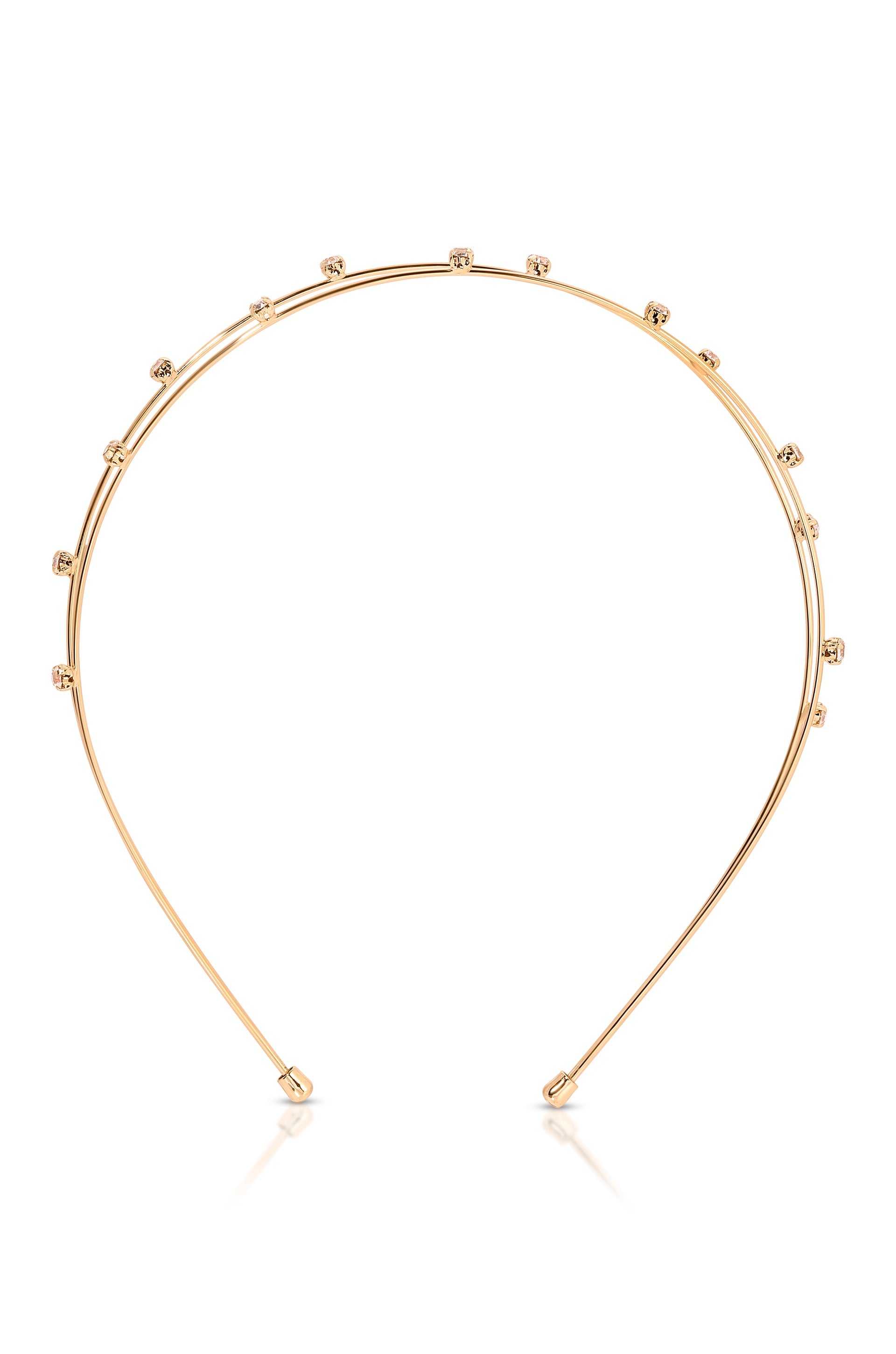 Elegant Crystal Beaded Gold Headband for Women - Perfect for Weddings, Parties, and Special Occasions
