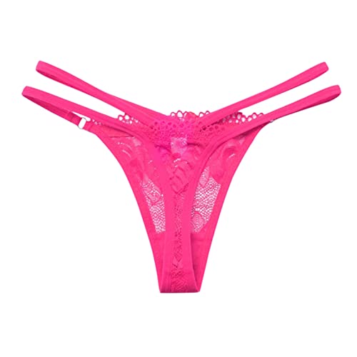 Sheer Lace T-String Thong Panties for Women - Sexy Transparent Low Rise G-String Underwear - Perfect for Date Night, Lingerie Gift & Sensual Occasions