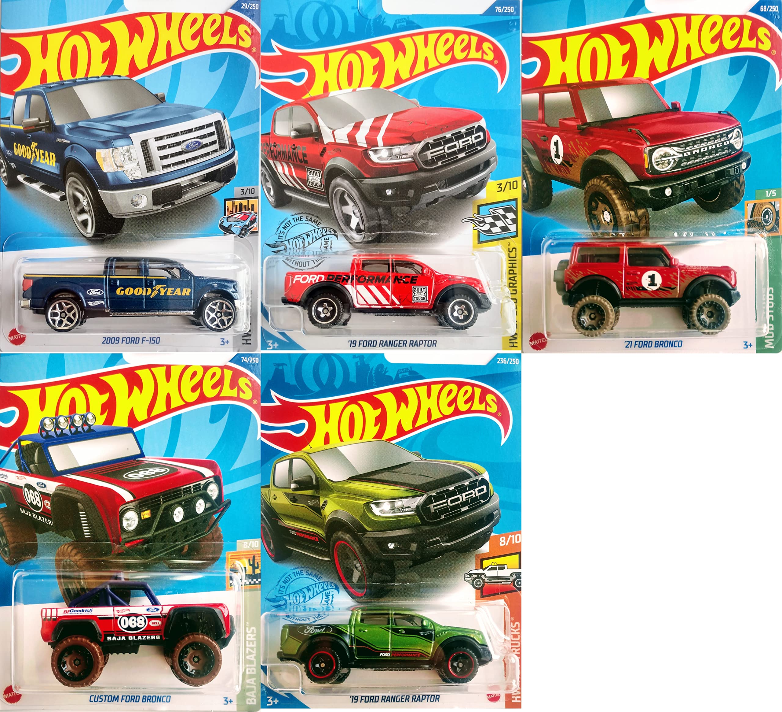 Hot Wheels 1:64 Scale Dodge Vehicles Bundle Set - Diecast Car Collection for Kids & Collectors - Perfect for Play, Display & Gifting