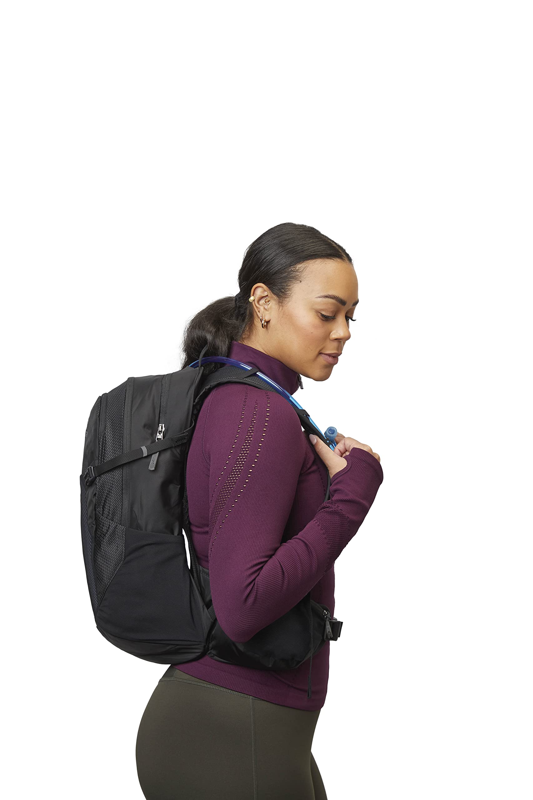 Gregory Sula 16 H2O Hydration Backpack for Women - Lightweight Hiking & Mountain Biking Pack with Water Reservoir - Adjustable One Size Fits All - Aurora Black - Perfect for Outdoor Adventures, Trail Running & Day Trips