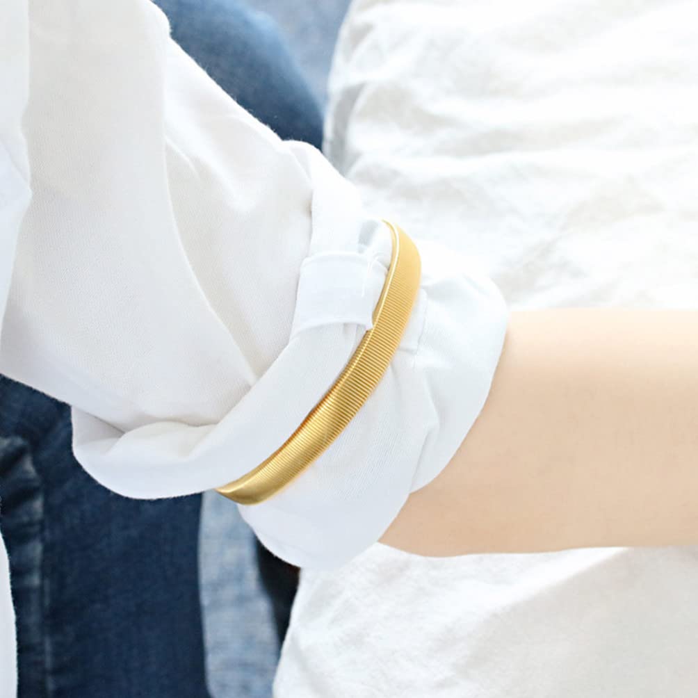 6pcs Men's Shirt Cuff Rings - Adjustable Sleeve Garters & Arm Bands for Formal Wear, Business Attire & Wedding Outfits - Elastic Shirt Sleeve Holders for Men - Perfect for Office, Parties & Special Occasions