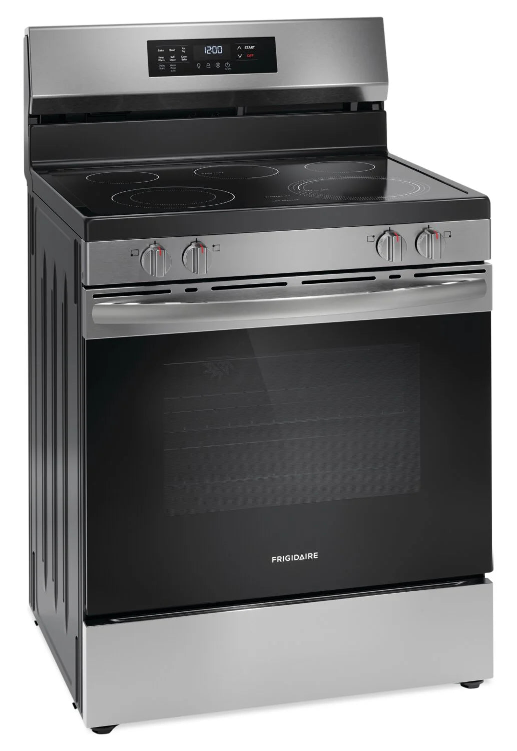 Frigidaire FCRE308CAS 30 Inch Stainless Steel Electric Range with Air Fryer - Perfect for Baking, Roasting & Air Frying in Modern Kitchens