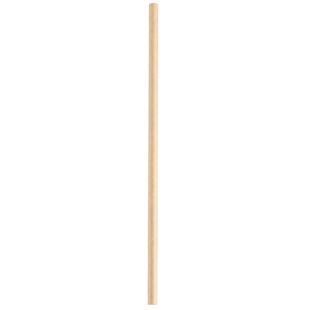 100 Premium 10 Inch Eco-Friendly Kraft Paper Straws for Restaurants & Cold Drinks - Durable, Sturdy & Biodegradable Drinking Straws for Smoothies, Iced Coffee & Bubble Tea