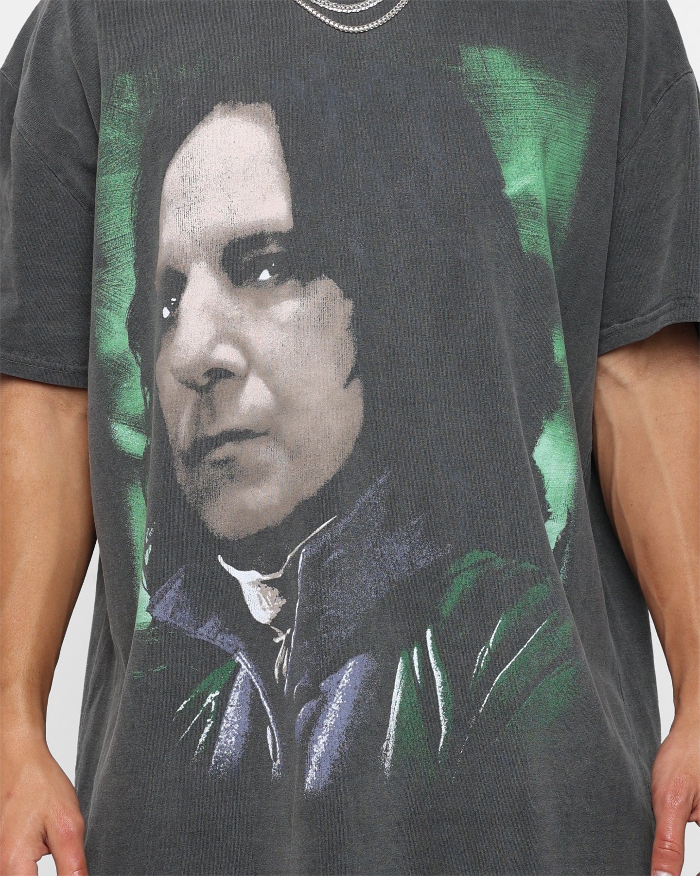 Harry Potter Snape Heavyweight Vintage T-Shirt - Black Wash | Officially Licensed | Unisex Adult Tee for Casual Wear & Cosplay