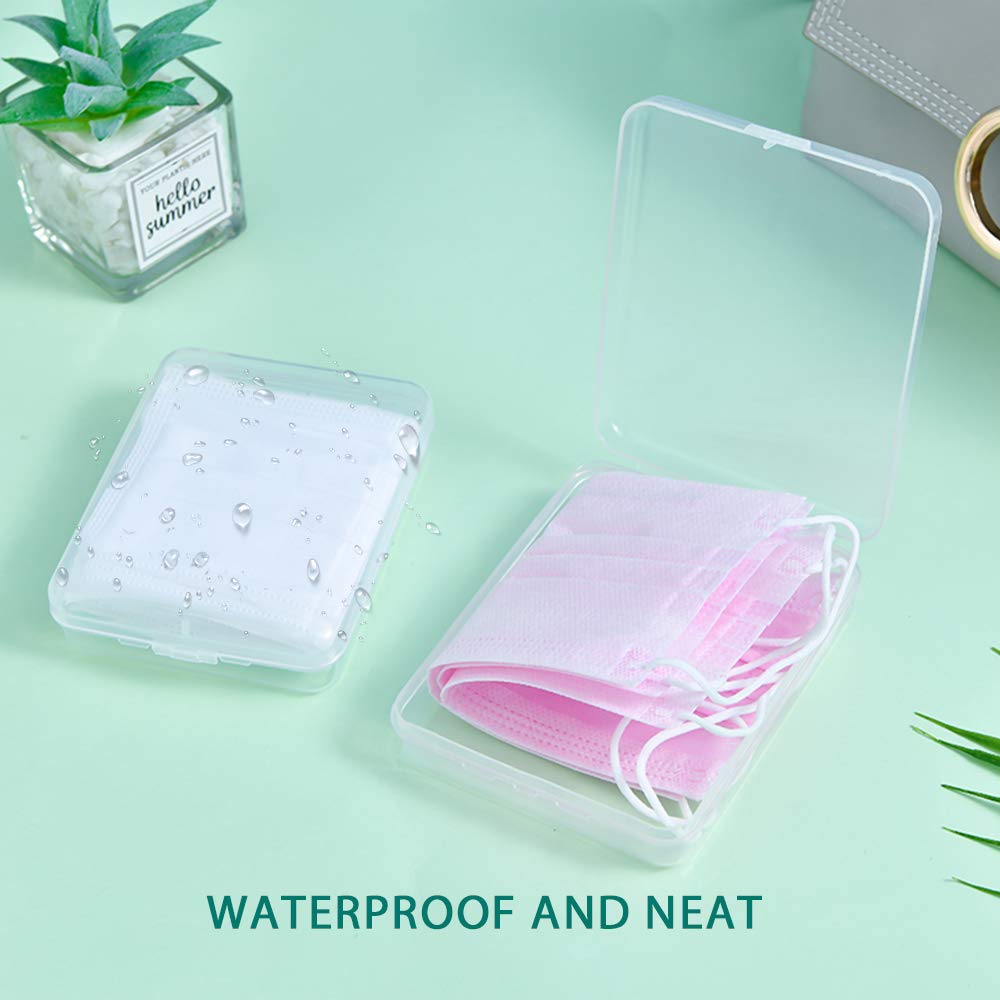 Reusable Portable Mask Storage Case - Multi-Purpose Clips for Dust Masks & Recyclable Face Coverings | Perfect for Travel, Office & Daily Protection