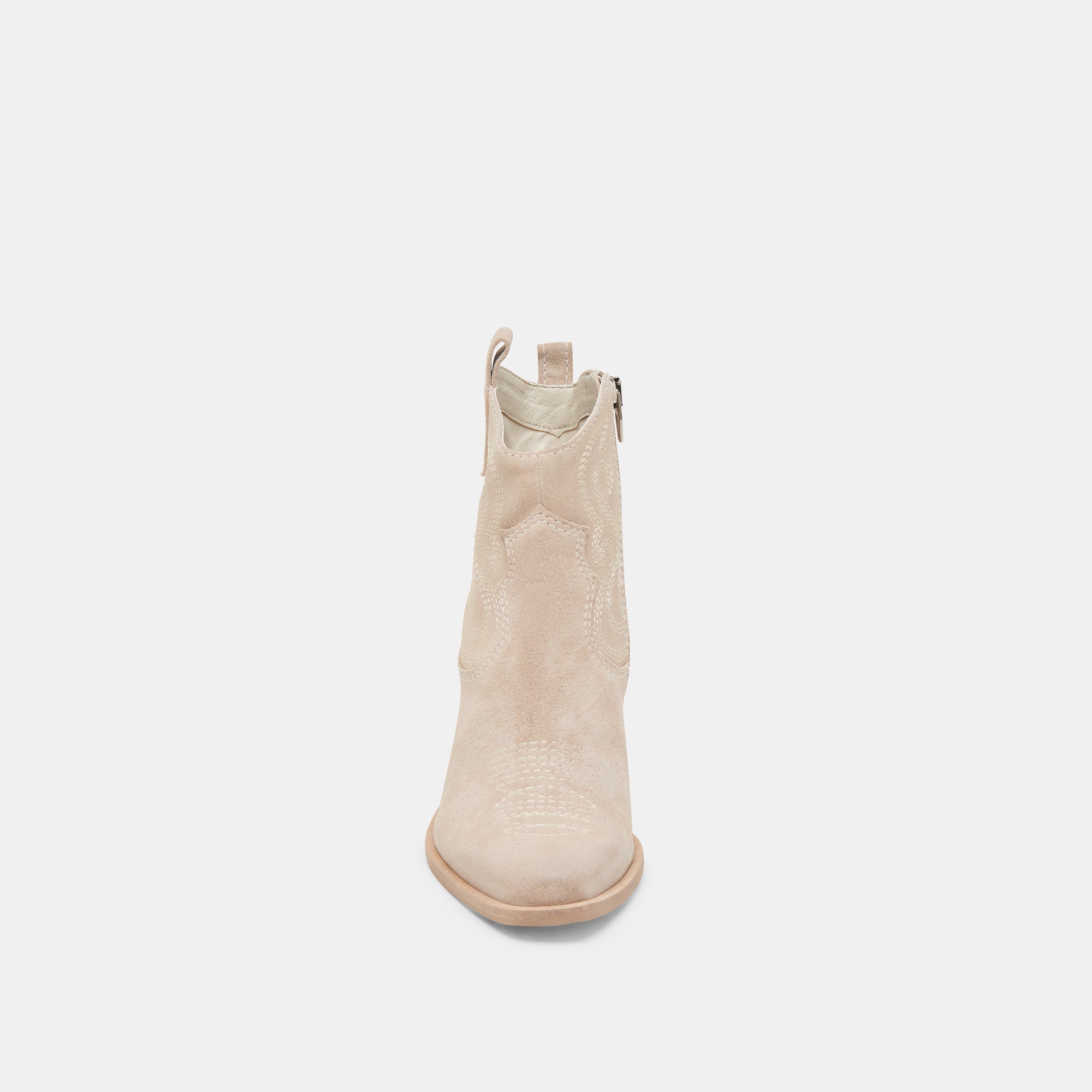 SHANIA Women's Suede Ankle Booties in Taupe - Stylish & Comfortable Fall & Winter Boots for Casual Outfits & Office Wear