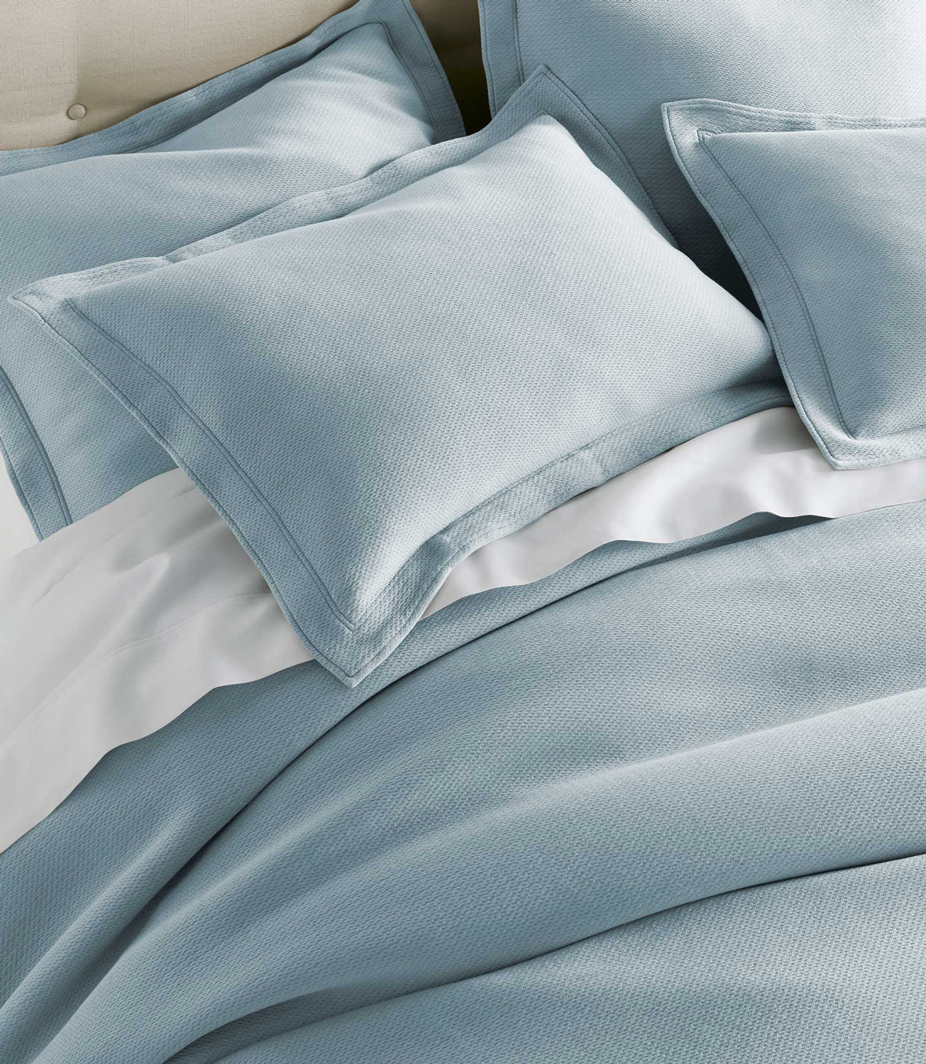 Luxury Angie Matelassé Sham - Premium Embroidered Quilted Pillow Cover for Bedroom Decor - Perfect for Master Bedroom, Guest Room & Home Styling
