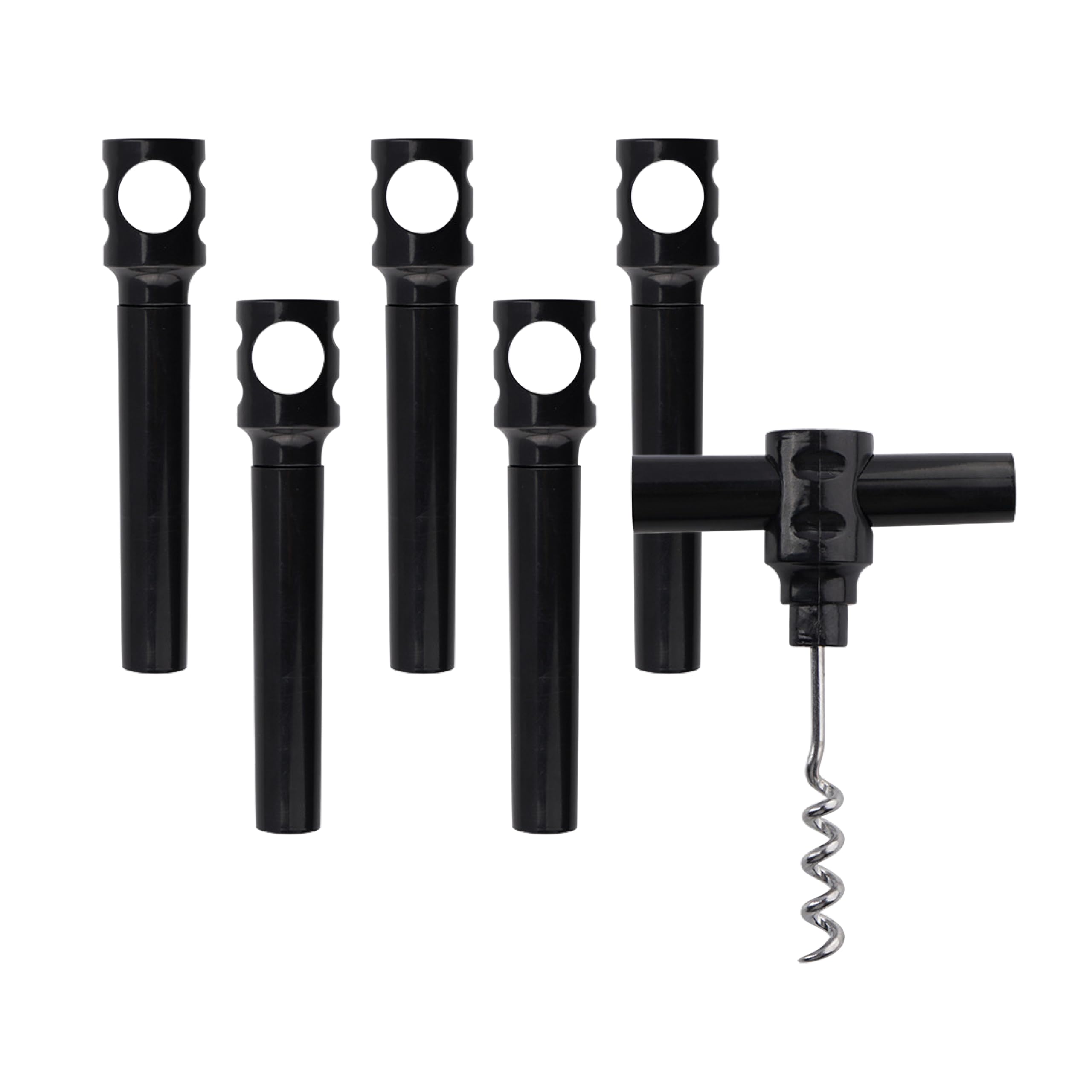 Premium Plastic Wine Bottle Opener Set - 6 Pack Compact Corkscrews for Travel, Camping & Picnics - Easy to Use & Portable Wine Key for Home, Parties & Outdoor Adventures