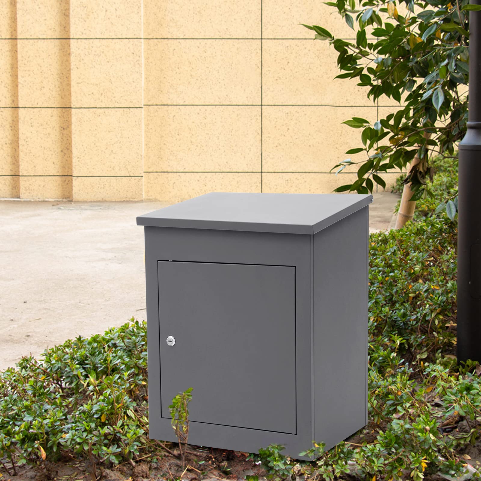 Galvanized Steel Secure Package Delivery Box - 13.4