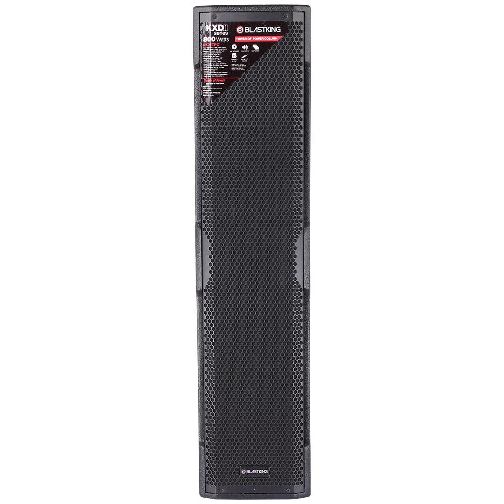 Blastking KXDIITP 4000W Class D Bi-Amp DSP Active Speaker Tower System - Perfect for DJ Gigs, Live Music, and Outdoor Events
