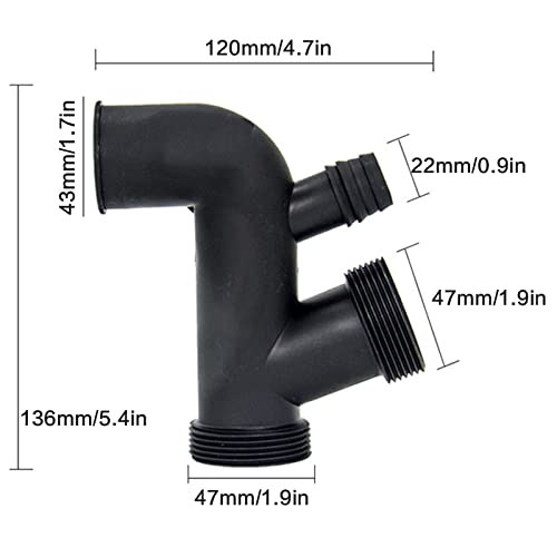 VALINK 3-Way Kitchen Sink Drain Pipe - Heavy Duty Garbage Disposal Connector with Water Elbow for Efficient Drainage | Perfect for Under Sink Plumbing, Dishwasher Hookups & Multi-Faucet Installations