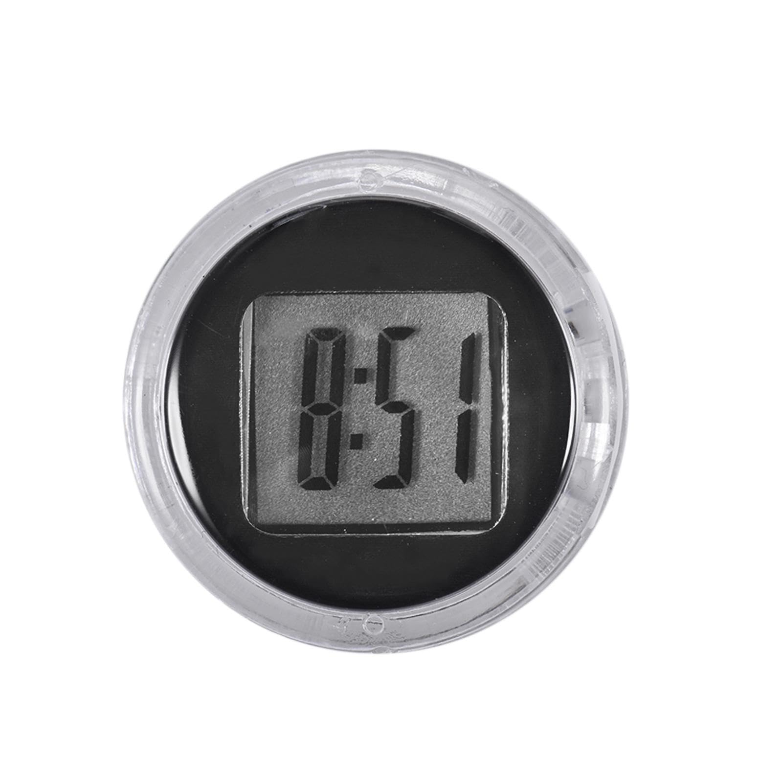 Shockproof Digital Car Clock - Small Stick-On Dashboard Clock with Adhesive Back | Waterproof & Vibrant Display for Vehicles, Trucks, RVs | Perfect for Road Trips, Commuting & Night Driving