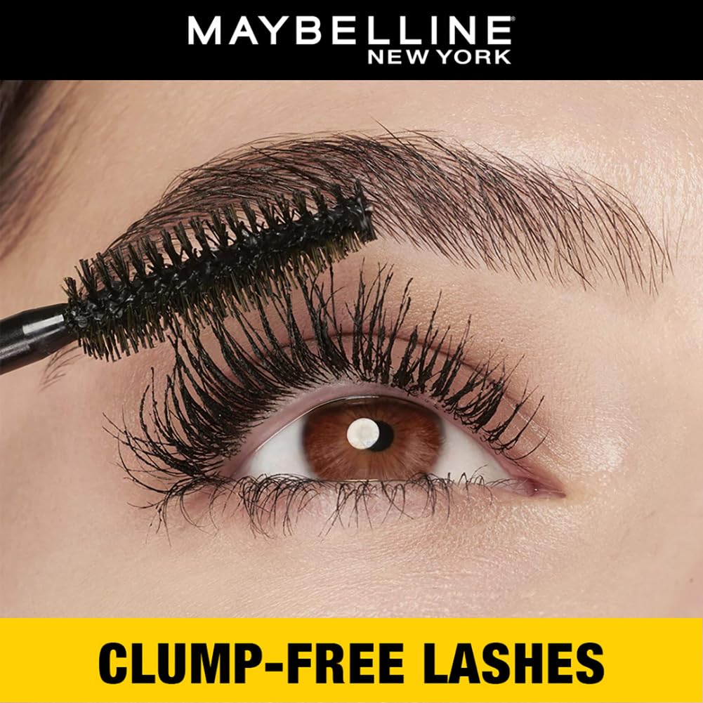 Maybelline New York Volumizing & Lengthening Waterproof Mascara - Volume Express Colossal in Black (10ml) for Dramatic Lashes | Perfect for Daytime Wear, Night Out, and Special Occasions