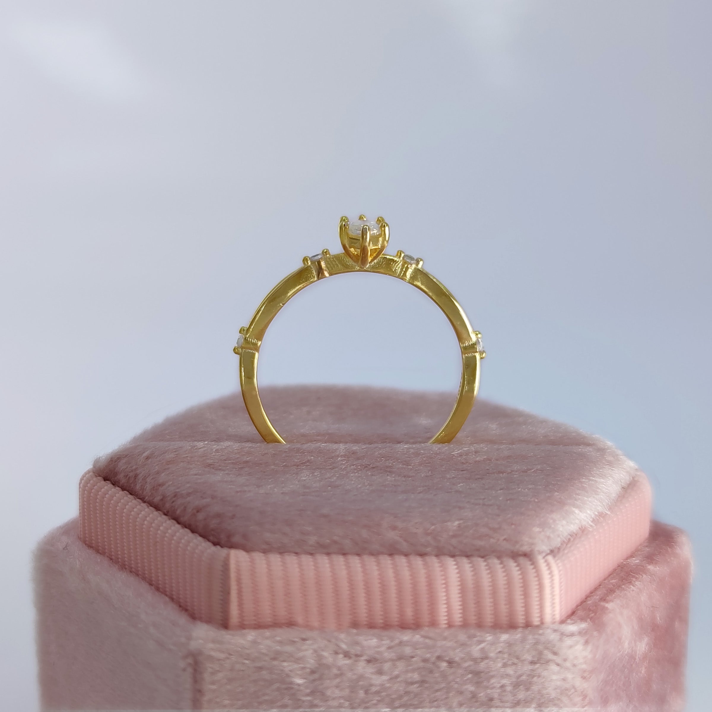Olive Bloom Marquise Cut Moissanite Ashes Ring - Elegant Memorial Jewelry for Remembrance & Special Occasions