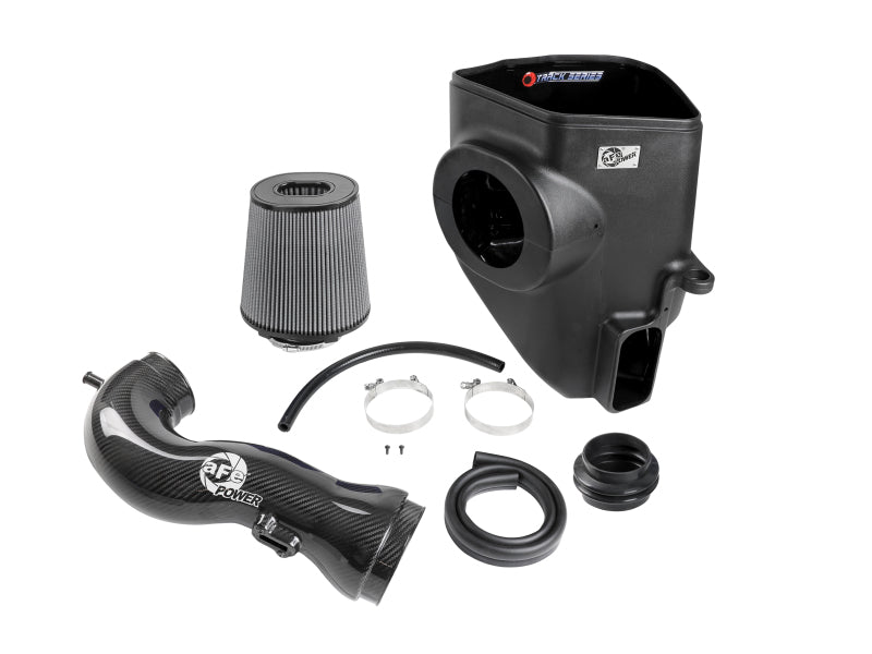 aFe 19-21 GM Trucks 5.3L/6.2L Track Series Carbon Fiber Cold Air Intake System with Pro Dry S Filters - Performance Upgrade for Silverado & Sierra - Off-Road & Street Racing Use